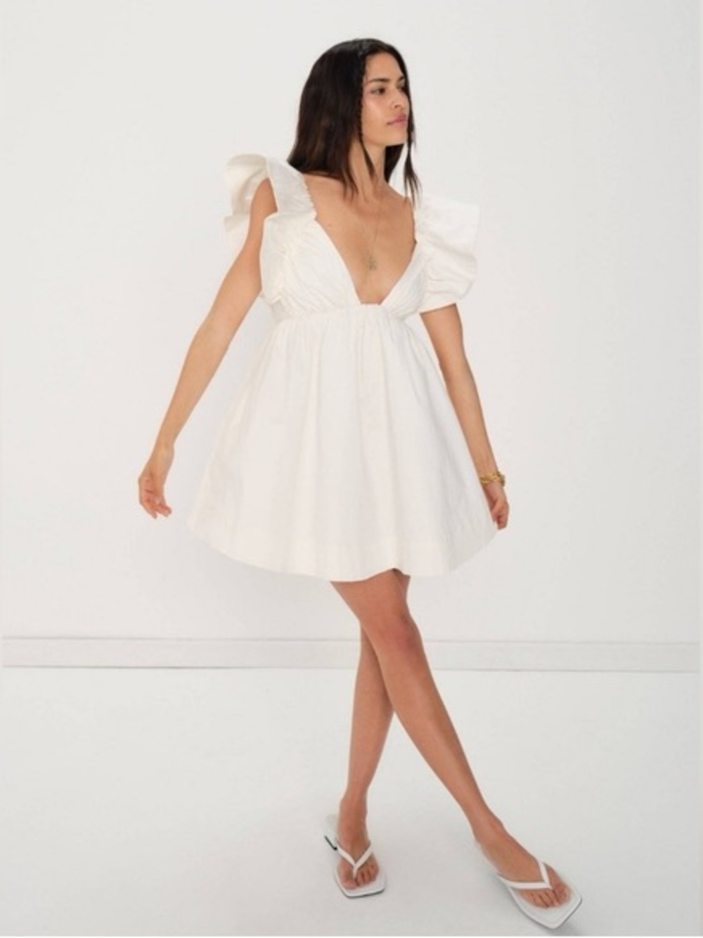 For Love and Lemons Clementine Mini Dress L